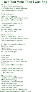 Rd.com relationships the real reasons why we choose that special someone. I Love You More Than I Can Say Co Nháº¡c Nghe