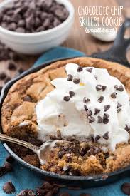Small Batch Chocolate Chip Skillet Cookie For 2 Crazy For Crust Recipe Skillet Chocolate Chip Cookie Cookies Recipes Chocolate Chip Skillet Cookie