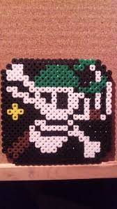 アイロンビーズ ワンピース１７ アイロンビーズ アクアビーズ 図案 ビーズ