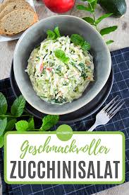 Geschmackvoller Zucchinisalat Rezept Salat Rezepte Gesund Salat Rezepte Abnehmen Rezepte Gesund
