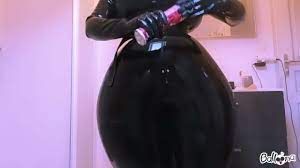 French Girl Latex Suit Inflation - YouTube