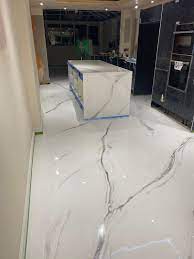 White Grey Vein Marble Epoxy Resin Flooring Modern Interior Design Home Kitchen Floors Island I Epoxy Resin Flooring Epoxy Floor Designs Marble Flooring Design