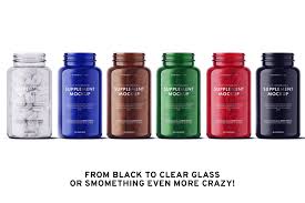 Supplement Bottle Mockup Supplement Bottles Bottle Mockup Bottle