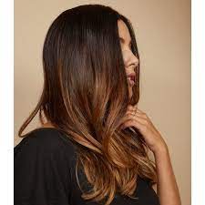Blended Brunette Balayage On Long Layers Using Redken Color Balayage Brunette Global Hair Color Redken Color