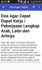 Maybe you would like to learn more about one of these? Doa Agar Mendapat Pekerjaan For Android Apk Download