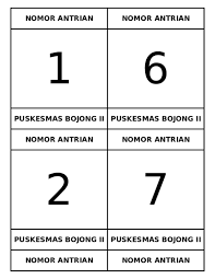 Isi informasi untuk acara anda, buat urutan nomor yang anda sukai, ubah warnanya dan cetaklah. Xls Nomor Antrian Loket Safitri Sekarsari Academia Edu