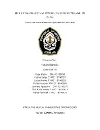 Sebaiknya, suami sediakan rumah kepada isteri untuk menginap sebaik sahaja anda tanggungjawab suami dalam islam #2 menyediakan makan dan minum. Doc Hak Kewajiban Suami Istri Dalam Hukum Perkawinan Islam Disusun Untuk Memenuhi Salah Satu Tugas Mata Kuliah Hukum Islam Jannette Agustine Academia Edu