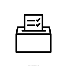 Cuatro fichas de diferentes colores. Dibujo De Votar Para Colorear Ultra Coloring Pages