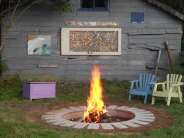 Pin By Hallie Richmond On Outside Inspiration Fire Pit Painting Old Chairs Old Door
