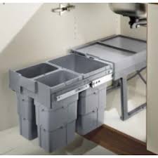 Kuchenschrank Ausstattung Teleskopschublade 30 90cm Silber Weiss Abfallsammler Mulleimer Kuche Schubladen
