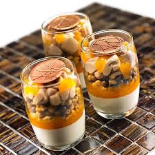 Fresh And Tasty The Apricot Caramelia And Almond Verrine Valrhona Lecolevalrhona Franckwenz Chocolat Chocolate Past Food Raw Food Recipes Sweet Recipes
