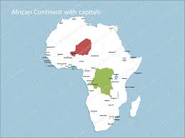 Largest cities and capitals of africa Africa Continent Map Editable Map Of Africa Continent For Powerpoint Download Directly Premiumslides Com