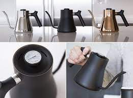 Fellow Stagg Pour Over Kettle With Thermometer Pour Over Kettle Coffee Brewing Coffee Shop Design