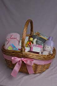 Baby Girl Pink Hamper Gift Present Baby Shower Baskets Baby Shower Gifts Baby Hamper