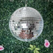 Artificial holiday spruce with toys and festive mirror balls and decorations, tinsel, garlands on the branches. Disco Ball Mirror Ball Christmas Ornaments Tableclothsfactory