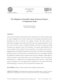 Although the imrad format is widely used, it is not the only format for scientific papers. Pdf The Mitigation Of Scientific Claims In Research Papers A Comparative Study