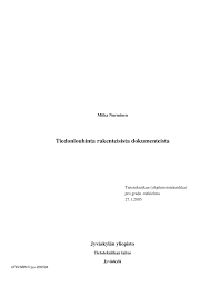 PDF) Tiedonlouhinta rakenteisista dokumenteista
