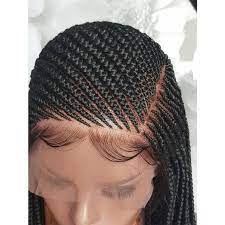 Frontal Braidbraided Haircorn Row Braid Nigerian Braidhand Etsy In 2021 Frontal Wigs Braid In Hair Extensions Wigs