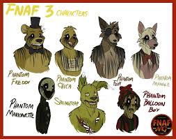 Fnafng Fnaf 3 Characters By Namygaga Fnaf Drawings Fnaf Anime Fnaf