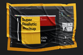 Free Fabric Wrinkled Mockup Free Packaging Mockup Mockup Free Psd Free Mockup