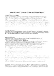 L'esportatore delle merci contemplate nel presente documento (autorizzazione doganale n. Https Www Mbemantova It Assets Pdf Modello Eur1 Pdf