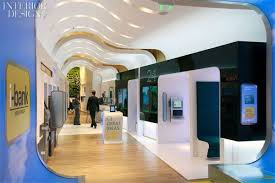 Allen Internationl Challenges The Perception Of Personal Banking With Two New I Banks For The Nation Bank Interior Design Bank Design Modern Office Interiors