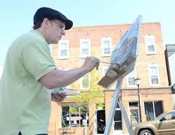 Has Anyone Seen Michael Mcnamara Painting In Downtown Northville Lately This Is A Nice Article About Mcnamara Ccs Al Alumni Northville Illustration