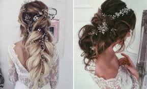 Down with a sparkly headpiece. 23 Romantic Wedding Hairstyles For Long Hair Stayglam