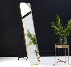 The free standing full length mirror also includes hidden storage for your jewelry! Gold Framed Full Length Mirror By The Forest Co Notonthehighstreet Com