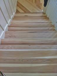 Hickory Stair Treads Before They Were Stained Dark Walnut Stair Treads Oak Stairs Stairs