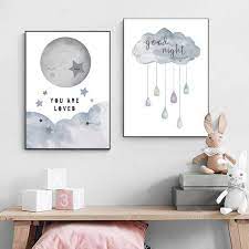 Wallcorners Nordic Wall Art Canvas Free Shipping Worldwide Wallcorners Decor Your Home Life Baby Room Paintings Nursery Paintings Nursery Decor Wall Art