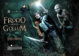 The return of the king was about getting to this moment, since aragorn was the rightful ruler all along. Frodo Gollum The Lord Of The Statue Prime 1 Studio