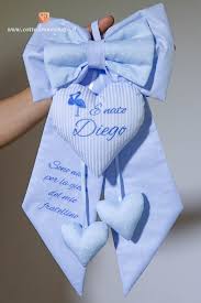 Fiocco Nascita Azzurro Con Cicogna E Frase Dedica Per Diego Bomboniere Compleanno Fai Da Te Mestieri Fai Da Te Nascita