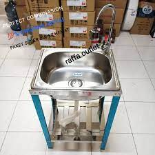 We spend around 60% of our time in the kitchen at or near the sink. Kitchen Sink Portable Bak Cuci Piring Royal Sb42k Bak Cuci Tangan Shopee Indonesia