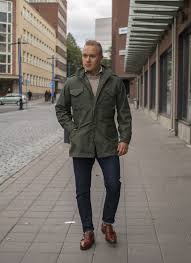 The original army model's features are available on any m65 field jacket. Olive M 65 Field Jacket Wool Crewneck Raw Denim And Meermin Grain Double Monks