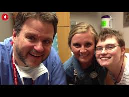 Libby Hancock Surprises Dr Blount with NeedlePoint Angel