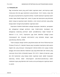I.berikan maksud patik sekalian ini habis kecurian tinggal sehelai sepinggang. Doc Kepimpinan Dalam Pengurusan Awam Za Afaran Bujang Academia Edu