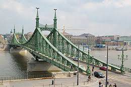 It is the third southernmost public road bridge in budap. Szabadsag Hid Wikipedia