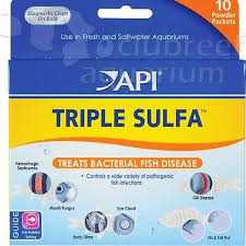 triple sulfa powder fw sw aquarium anti bacterial fish