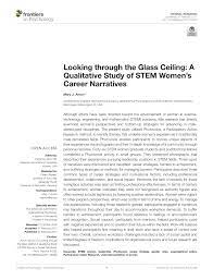 Secondary data came from a. Pdf Looking Through The Glass Ceiling A Qualitative Study Of Stem Women S Career Narratives