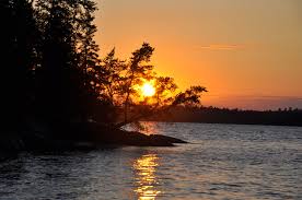 Sunset On Beautiful Lake Of The Woods Near Sioux Narrows Ontario Favorite Family Vacations Beautiful Lakes Beautiful Places