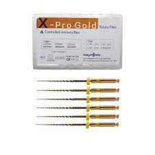 Amazon.com: SNAWOP Dentel Endo Files X-Pro Gold Taper Controlled Memory  Niti Rotary Engine Files for Endodontic Root Canal Treatmet (F1 25MM) :  Industrial & Scientific