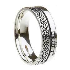 Ogham Trinity Knot Faith Ring Wedding Rings Unusual Wedding Rings Wedding Rings For Women