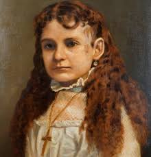 C1860 Austin Texas Portrait of a Stern Young Woman