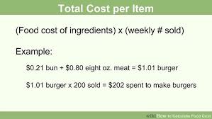 How To Calculate Food Cost With Calculator Wikihow