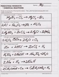 So, the chemical reaction in chemistry is considered to be the conversion of. Classification Of Chemical Reactions Worksheet Answers Chemistry If8766 Nidecmege