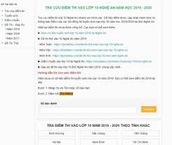 Tra cứu điểm thi vào các trường thpt tại đây. HÆ°á»›ng Dáº«n Xem Ä'iá»ƒm Thi Vao Lá»›p 10 NÄƒm 2019 Nghá»‡ An Ä'ai Ptth Nghá»‡ An