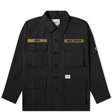 Wtaps wtvua screen tee new black cotton size medium m. Wtaps Jungle Shirt Black End