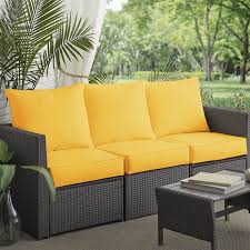 Suitable for indoor or outdoor* use. Clara Indoor Outdoor Wicker Sofa Cushion Set Made With Sunbrella Fabric On Sale Overstock 5042924