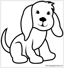 Download or print this cute puppies coloring page and decorate your room with your lovely coloring pages from puppy category. Cute Puppy 12 Coloring Pages Puppy Coloring Pages Free Printable Coloring Pages Online
